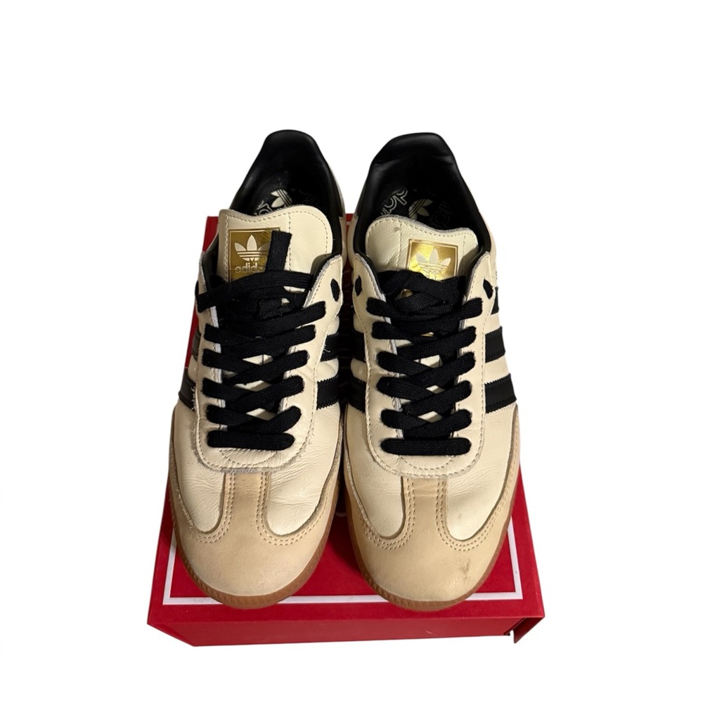 Adidas Samba OG Cream & Black 8.5 gold details - Picture 3 of 3